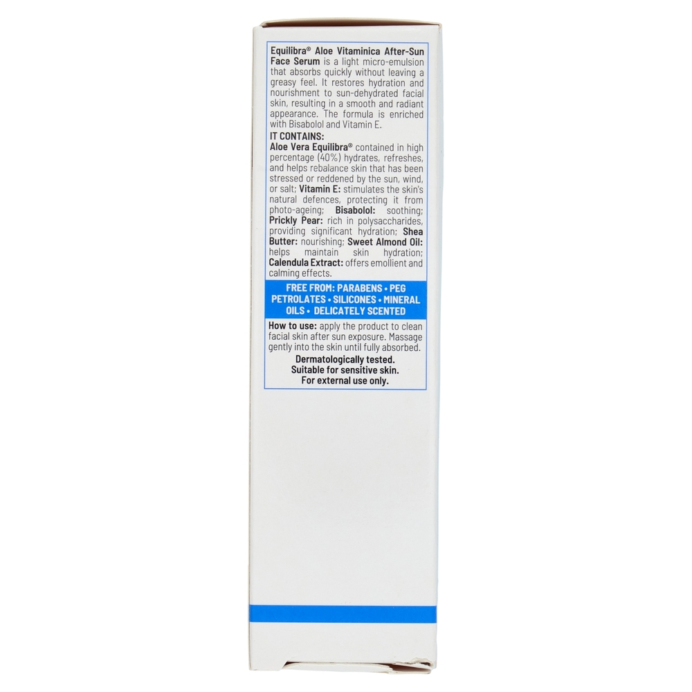 equilibra Aloe Vitaminica Siero Viso Doposole 30 ml